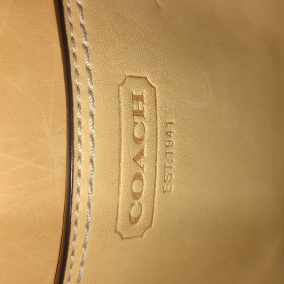 Coach 1941 Butterscotch Leather purse with Coach twilly Year Feb 2009 - Picture 3 of 12